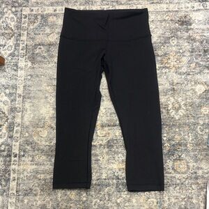 Lululemon 3/4 Length Black Leggings